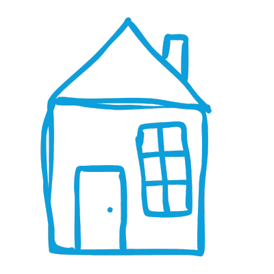 Zeichnung eines Hauses