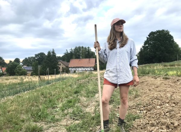 Diane bei der Arbeit Bunter hof